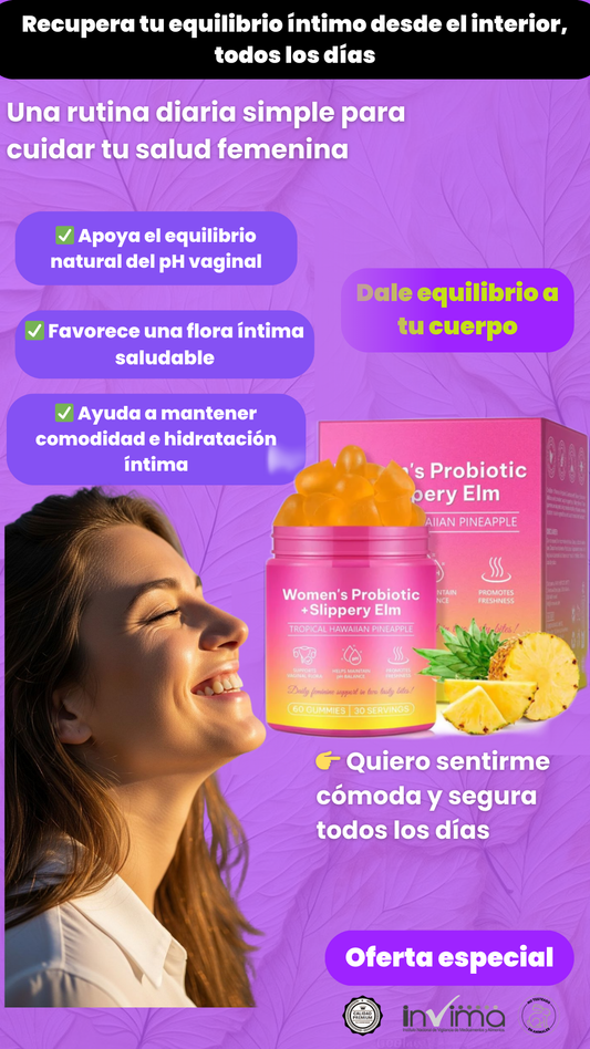 Gomitas de probióticos femeninos